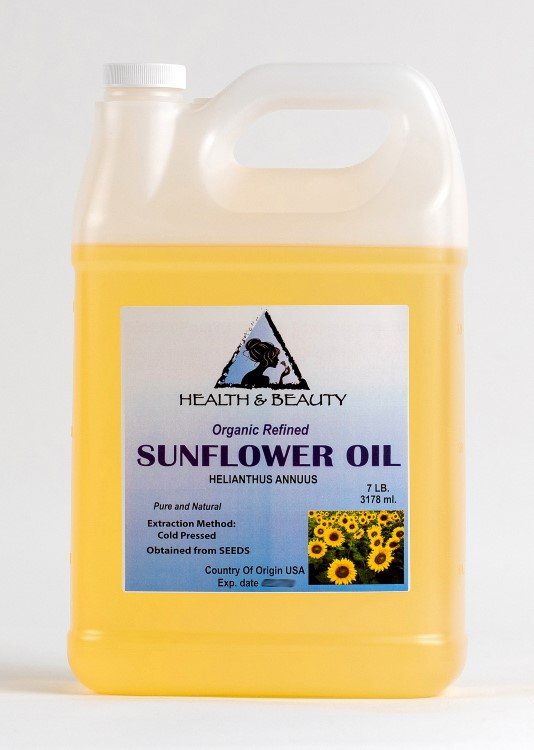 Sunflower oil refined organic carrier cold pressed pure 7 lb buy H&B